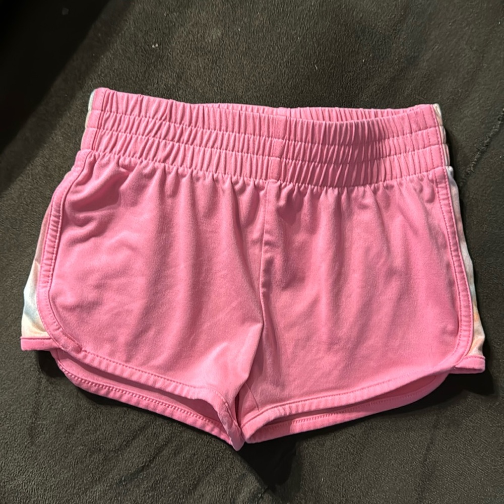 Girls pink athletic shorts